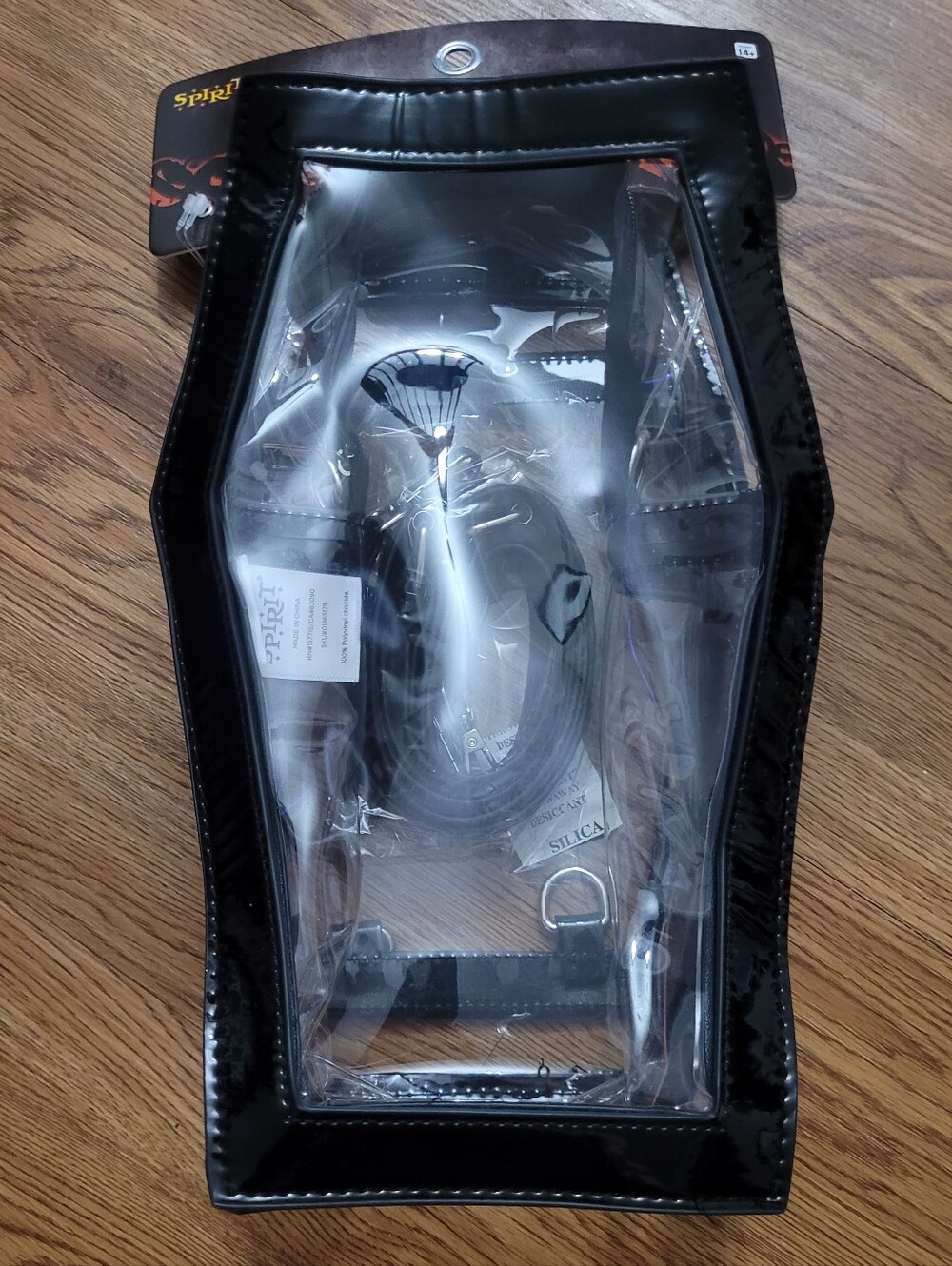 Clear coffin backpack purse concert bag goth cyber industrial Spirit